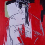 Ninon - Acrylique sur toile 130 x 97 cm - 2002