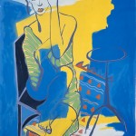 Barbara - Acrylique sur toile 146 x 114 cm - 2002