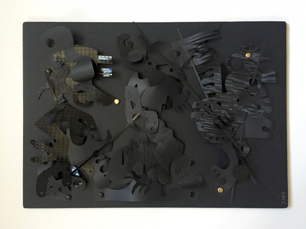 Série Noire IV - Papiers découpés - 30 x 42 cm - 2016