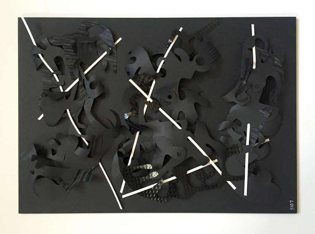 Série Noire II - Papiers découpés - 30 x 42 cm - 2016